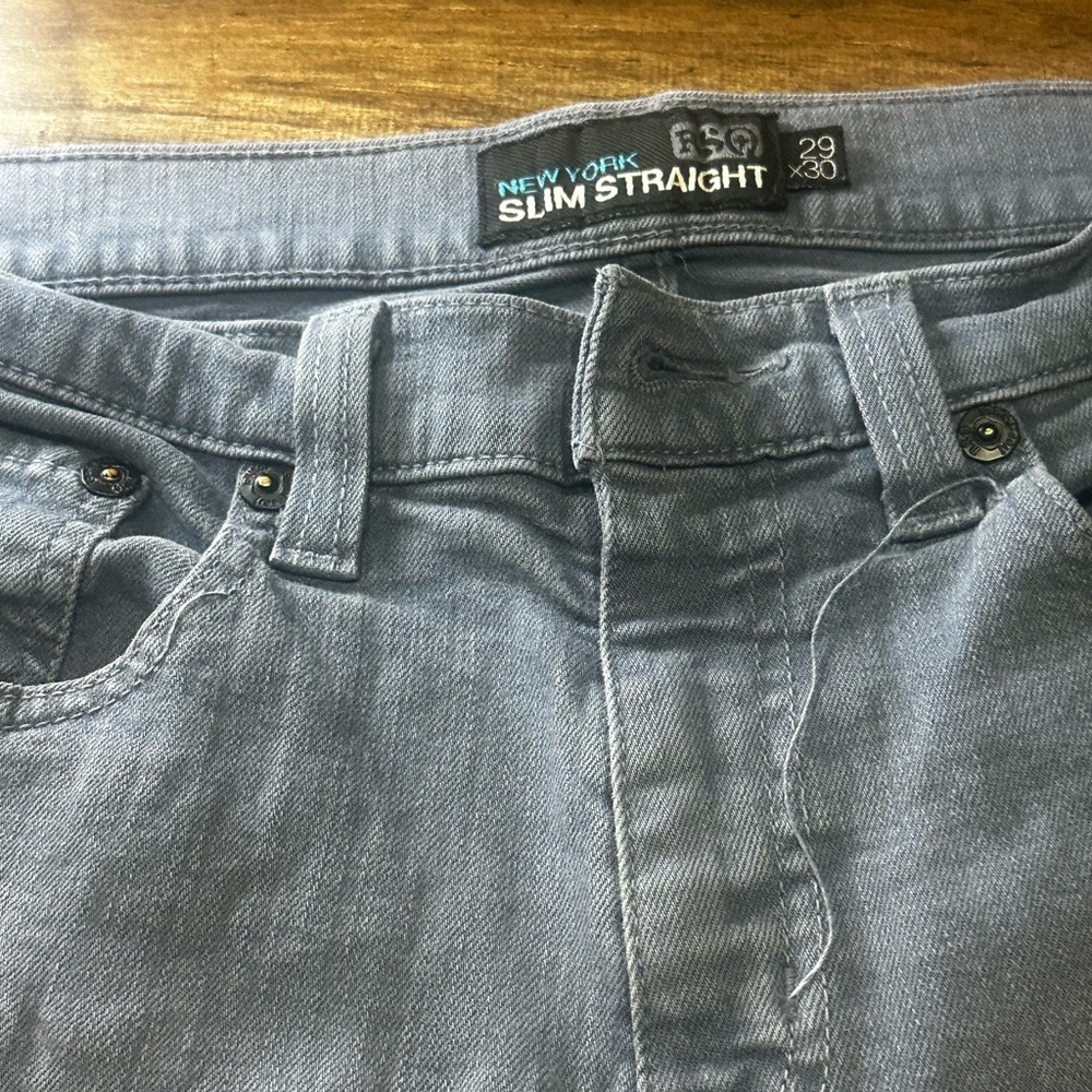 RSQ New York Slim Straight Gray Jeans for Men 29x30